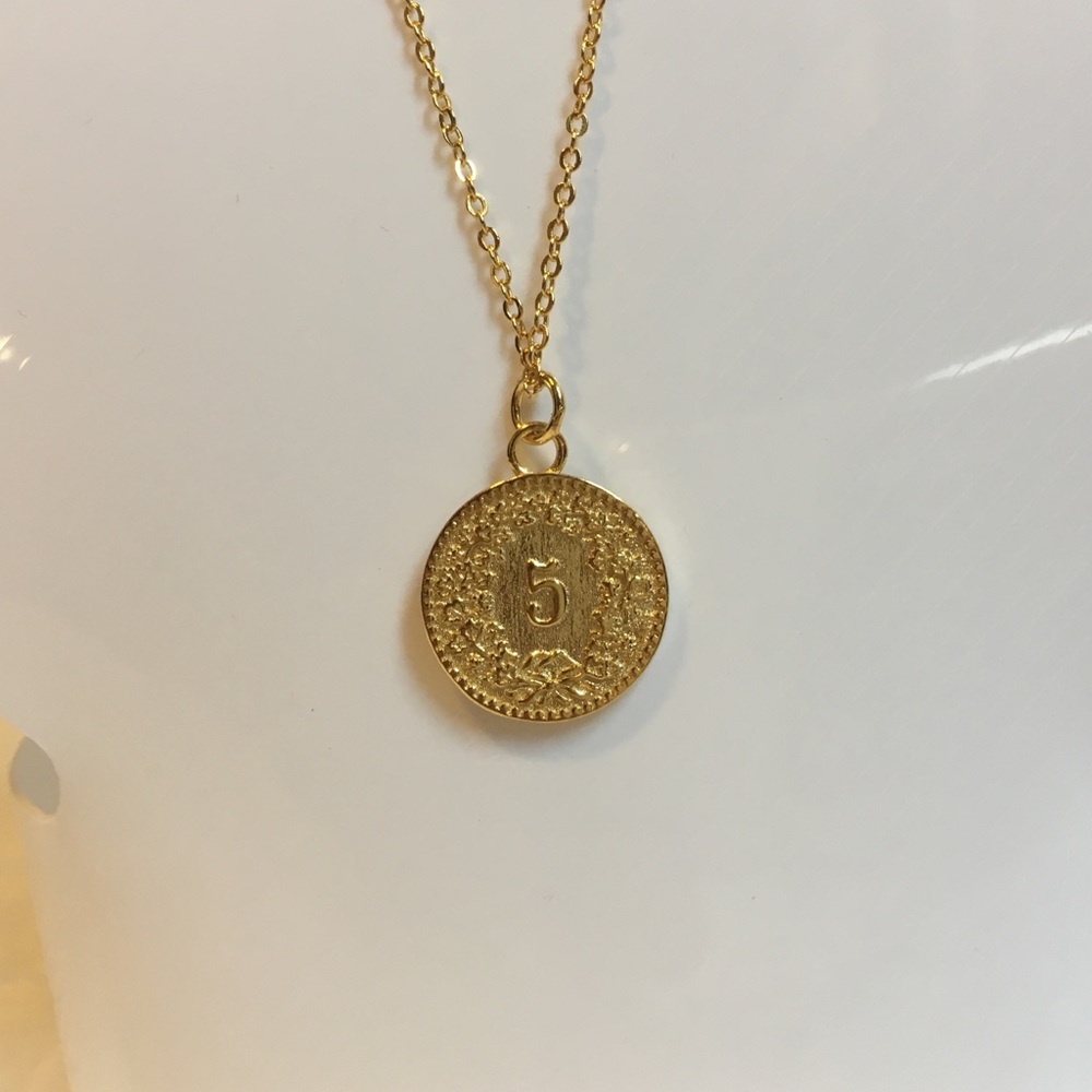 NWOT Coin Pendant Necklace